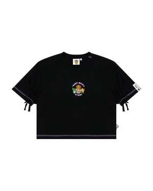 T Shirts Bape Baby Milo cropped fit Noir Femme | PAN-64134268